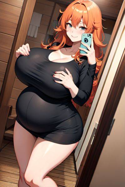 Anime Pregnant Huge Boobs 30s Age Ahegao Face Ginger Messy Hair Style Light Skin Mirror Selfie Sauna Front View T Pose Goth 3672061749420892024 - AI Hentai - aihentai.co on pornintellect.com