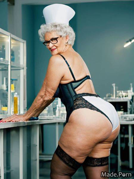Ssbbw seductive dress glasses fat thick thighs big hips AI porn - made.porn on pornintellect.com