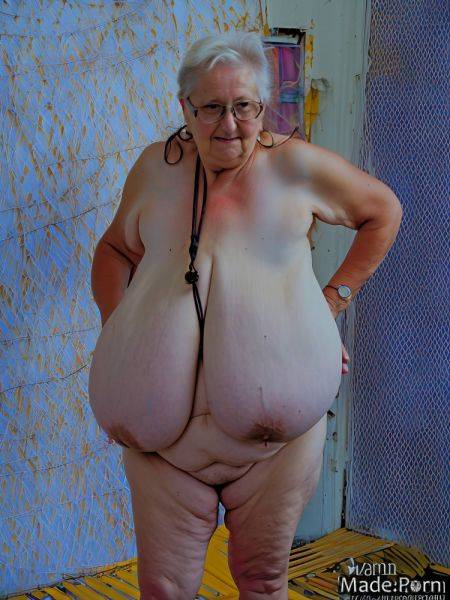 Gigantic boobs skinny full shot vintage bbw big hips white hair AI porn - made.porn on pornintellect.com