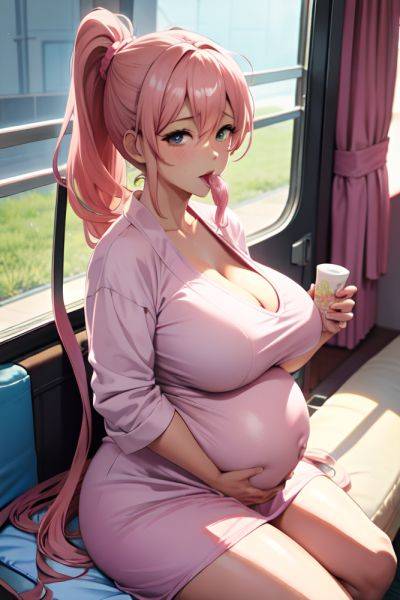 Anime Pregnant Huge Boobs 50s Age Orgasm Face Pink Hair Ponytail Hair Style Dark Skin Watercolor Bus Close Up View Eating Bathrobe 3678343138579292337 - AI Hentai - aihentai.co on pornintellect.com