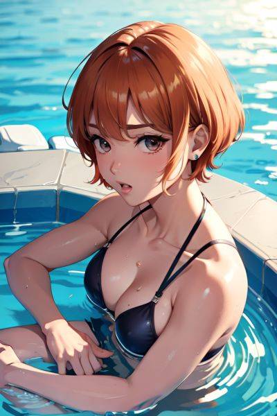 Anime Muscular Small Tits 60s Age Orgasm Face Ginger Bobcut Hair Style Dark Skin Skin Detail (beta) Pool Close Up View Bathing Bikini 3678466834126433259 - AI Hentai - aihentai.co on pornintellect.com