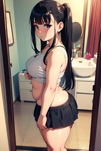 Anime Chubby Small Tits 70s Age Serious Face Black Hair Messy Hair Style Light Skin Mirror Selfie Bedroom Front View Bathing Mini Skirt 3678752878464715813 - AI Hentai - aihentai.co on pornintellect.com