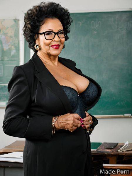 Fully clothed classroom thick thighs tall black hair nigerian teacher AI porn - made.porn - Nigeria on pornintellect.com