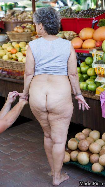 Photo bottomless looking at viewer tall barefoot big ass woman AI porn - made.porn on pornintellect.com