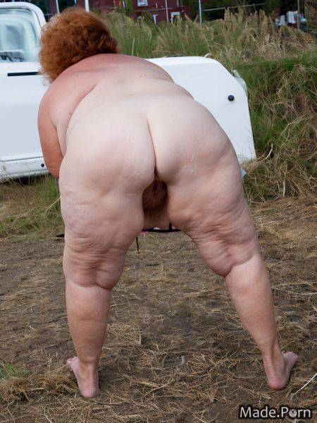 Full shot bent over pixie hair ginger woman ssbbw big hips AI porn - made.porn on pornintellect.com