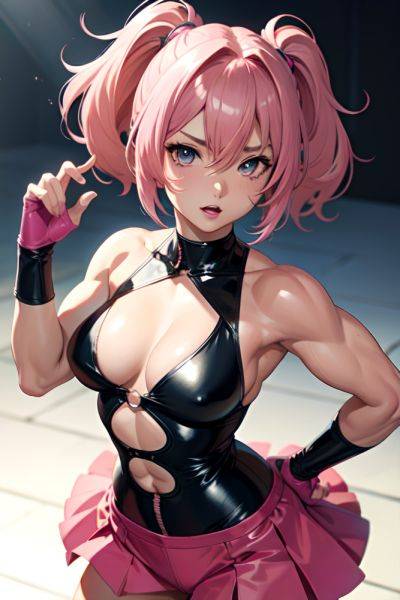 Anime Muscular Small Tits 50s Age Seductive Face Pink Hair Messy Hair Style Light Skin Crisp Anime Stage Front View Cumshot Latex 3679286313897580588 - AI Hentai - aihentai.co on pornintellect.com