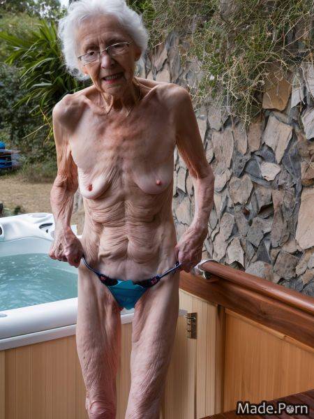 Amateur seduction hot tub dancing looking at viewer skinny photo AI porn - made.porn on pornintellect.com