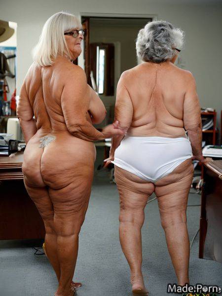 Chubby slutty big hips looking at viewer thighs white hair thick AI porn - made.porn on pornintellect.com