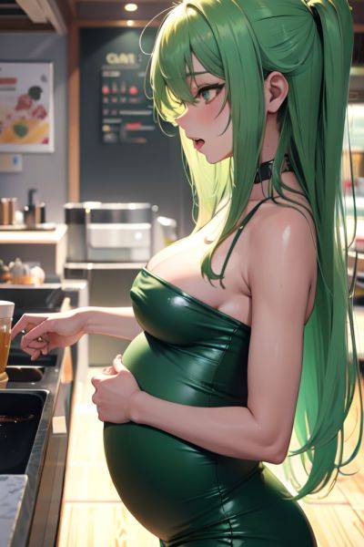 Anime Pregnant Small Tits 20s Age Orgasm Face Green Hair Messy Hair Style Light Skin Charcoal Cafe Side View Cumshot Latex 3679406143445958207 - AI Hentai - aihentai.co on pornintellect.com