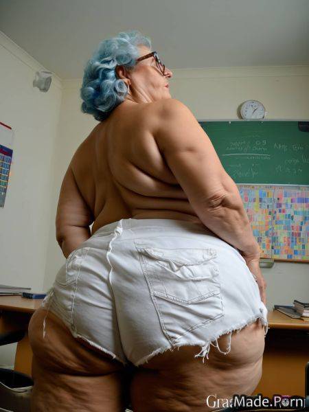 Fat ssbbw sideview thick thighs classroom standing looking at viewer AI porn - made.porn on pornintellect.com