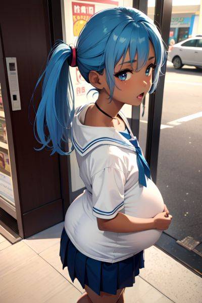 Anime Pregnant Small Tits 50s Age Shocked Face Blue Hair Pixie Hair Style Dark Skin Soft + Warm Mall Back View Plank Schoolgirl 3679661264042292603 - AI Hentai - aihentai.co on pornintellect.com