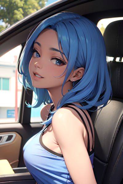 Anime Busty Small Tits 30s Age Happy Face Blue Hair Straight Hair Style Dark Skin Skin Detail (beta) Car Side View On Back Teacher 3680013021868098252 - AI Hentai - aihentai.co on pornintellect.com