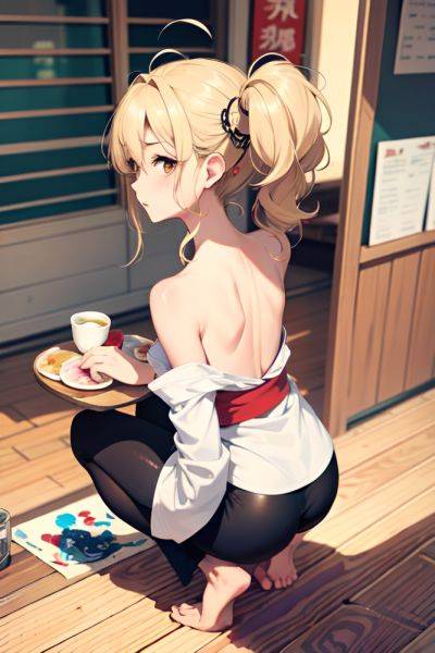 Anime Skinny Small Tits 50s Age Shocked Face Blonde Messy Hair Style Light Skin Painting Restaurant Back View Squatting Geisha 3680082600339111207 - AI Hentai - aihentai.co on pornintellect.com