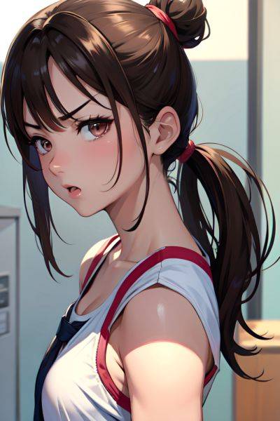 Anime Busty Small Tits 30s Age Angry Face Brunette Ponytail Hair Style Light Skin Painting Gym Side View Cumshot Schoolgirl 3679974367161865583 - AI Hentai - aihentai.co on pornintellect.com