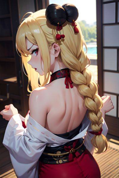 Anime Busty Small Tits 60s Age Angry Face Blonde Braided Hair Style Light Skin Charcoal Lake Back View Massage Geisha 3680488475241504703 - AI Hentai - aihentai.co on pornintellect.com