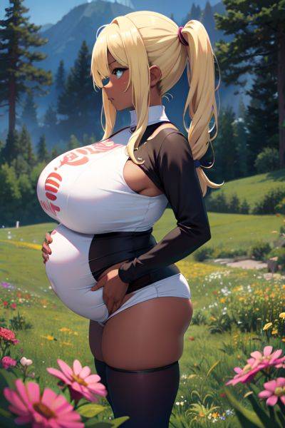 Anime Pregnant Huge Boobs 18 Age Sad Face Blonde Pigtails Hair Style Dark Skin Soft + Warm Meadow Side View Gaming Goth 3680341586870448551 - AI Hentai - aihentai.co on pornintellect.com