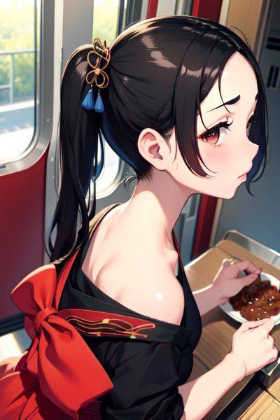 Anime Chubby Small Tits 40s Age Sad Face Black Hair Pigtails Hair Style Light Skin Warm Anime Train Back View Cooking Geisha 3680577380578366489 - AI Hentai - aihentai.co on pornintellect.com