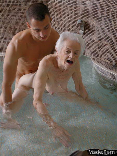 Nipples 90 bathing underwater pool doggystyle white hair AI porn - made.porn on pornintellect.com