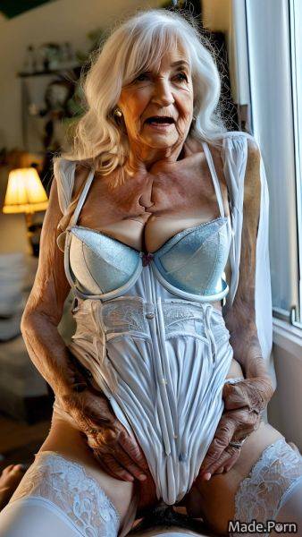 90 slutty bangs hair piercing white hair emo looking at viewer AI porn - made.porn on pornintellect.com