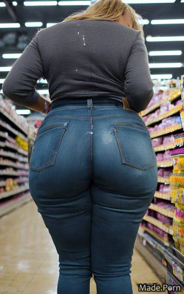 Tight wife tanned skin shocked long hair jacket grocery store AI porn - made.porn on pornintellect.com