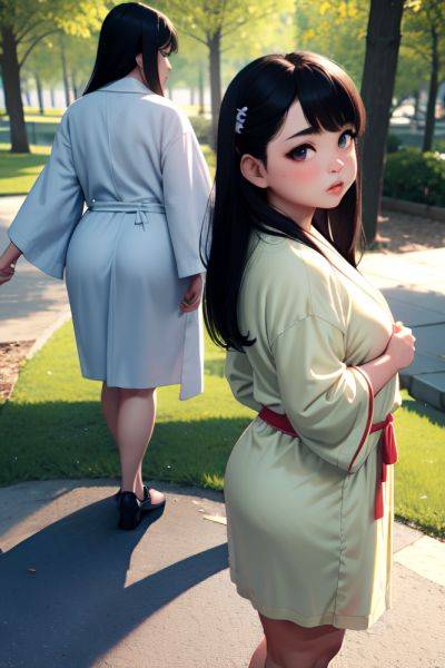 Anime Chubby Small Tits 80s Age Pouting Lips Face Black Hair Straight Hair Style Light Skin 3d Forest Back View Gaming Bathrobe 3680674019044809330 - AI Hentai - aihentai.co on pornintellect.com