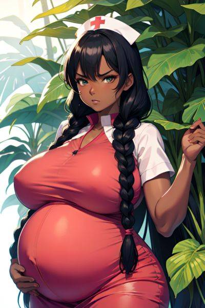 Anime Pregnant Huge Boobs 70s Age Angry Face Black Hair Braided Hair Style Dark Skin Illustration Jungle Close Up View On Back Nurse 3680751327188691288 - AI Hentai - aihentai.co on pornintellect.com