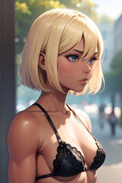 Anime Muscular Small Tits 40s Age Serious Face Blonde Bobcut Hair Style Dark Skin Watercolor Street Close Up View Cumshot Lingerie 3680898213462001157 - AI Hentai - aihentai.co on pornintellect.com
