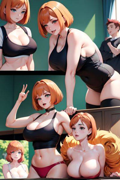Anime Busty Huge Boobs 50s Age Ahegao Face Ginger Bobcut Hair Style Light Skin Dark Fantasy Gym Side View Jumping Schoolgirl 3680975522874462585 - AI Hentai - aihentai.co on pornintellect.com