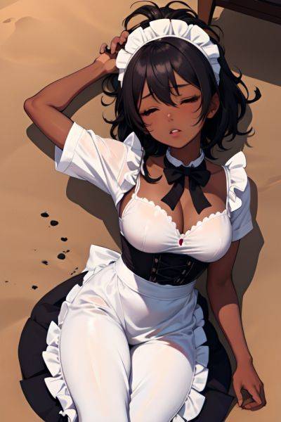 Anime Busty Small Tits 18 Age Ahegao Face Black Hair Messy Hair Style Dark Skin Dark Fantasy Desert Close Up View Sleeping Maid 3681014177665823624 - AI Hentai - aihentai.co on pornintellect.com