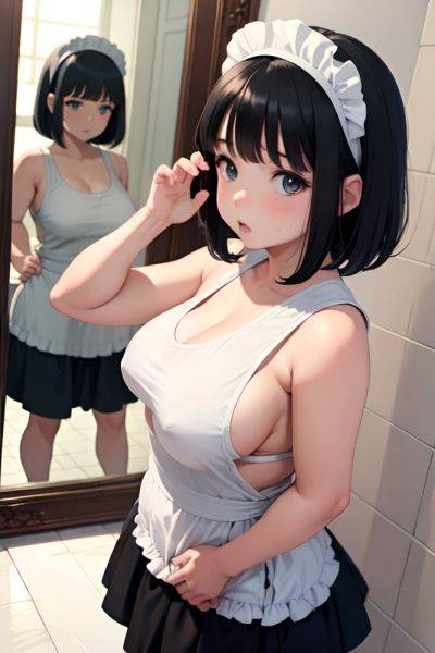 Anime Chubby Small Tits 20s Age Serious Face Black Hair Bangs Hair Style Light Skin Mirror Selfie Pool Side View Yoga Maid 3681331147764004508 - AI Hentai - aihentai.co on pornintellect.com