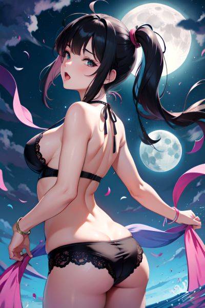 Anime Busty Small Tits 80s Age Ahegao Face Black Hair Straight Hair Style Light Skin Dark Fantasy Moon Back View On Back Bra 3681335011624707902 - AI Hentai - aihentai.co on pornintellect.com