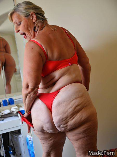 Slutty caucasian blonde lipstick clown standing fat AI porn - made.porn on pornintellect.com