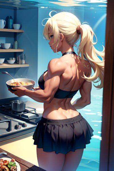 Anime Muscular Small Tits 40s Age Sad Face Blonde Messy Hair Style Dark Skin Film Photo Underwater Back View Cooking Mini Skirt 3681443246411683963 - AI Hentai - aihentai.co on pornintellect.com