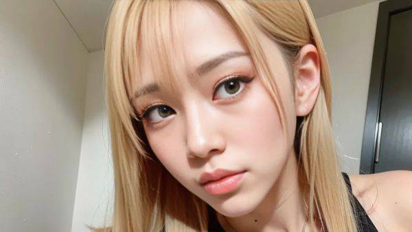 ,korean,kpop idol,woman,twenties,(RAW photo, best quality, masterpiece:1.1), (realistic, photo-realistic:1.2), ultra-detailed, ultra high res, physically-based rendering,blonde hair,hair behind ear,bangs,(adult:1.5) - pornmake.ai - North Korea on pornintellect.com