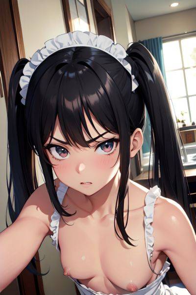 Anime Skinny Small Tits 80s Age Angry Face Black Hair Pigtails Hair Style Dark Skin Mirror Selfie Mountains Close Up View Cumshot Maid 3676742834264295810 - AI Hentai - aihentai.co on pornintellect.com