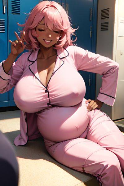 Anime Pregnant Huge Boobs 80s Age Laughing Face Pink Hair Messy Hair Style Dark Skin Warm Anime Locker Room Close Up View Sleeping Pajamas 3676858797895398401 - AI Hentai - aihentai.co on pornintellect.com