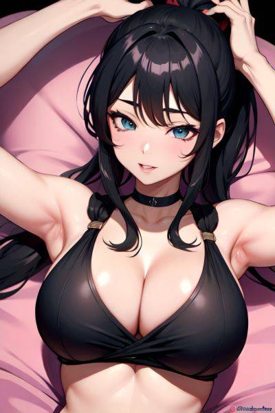 Anime Busty Huge Boobs 70s Age Ahegao Face Ginger Ponytail Hair Style Dark Skin Charcoal Club Close Up View On Back Schoolgirl 3676990224383795838 - AI Hentai - aihentai.co on pornintellect.com