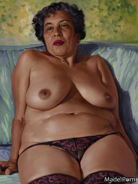 Hairy big hips red lime sofa lipstick white AI porn - made.porn on pornintellect.com