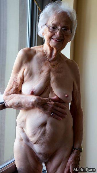 Wife standing laughing portrait saggy tits professor photo AI porn - made.porn on pornintellect.com