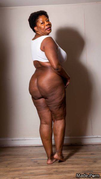 Thick thighs nude looking back photo big hips african american hairy AI porn - made.porn - Usa on pornintellect.com