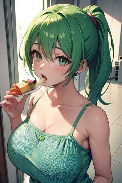 Anime Pregnant Small Tits 30s Age Orgasm Face Green Hair Ponytail Hair Style Light Skin Comic Hospital Front View Eating Bra 3677666681725215601 - AI Hentai - aihentai.co on pornintellect.com