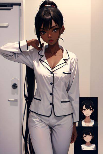 Anime Skinny Small Tits 60s Age Ahegao Face Black Hair Ponytail Hair Style Dark Skin Black And White Hospital Front View T Pose Pajamas 3683859165526760877 - AI Hentai - aihentai.co on pornintellect.com