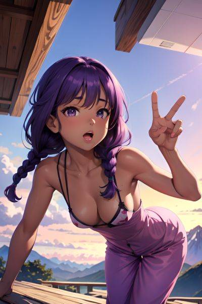 Anime Busty Small Tits 80s Age Orgasm Face Purple Hair Braided Hair Style Dark Skin Warm Anime Mountains Front View T Pose Pajamas 3683882358350430819 - AI Hentai - aihentai.co on pornintellect.com