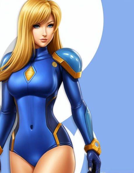 AI generated Hentai babe Samus Aran teases in sexy costumes & while naked - pornpics.com on pornintellect.com