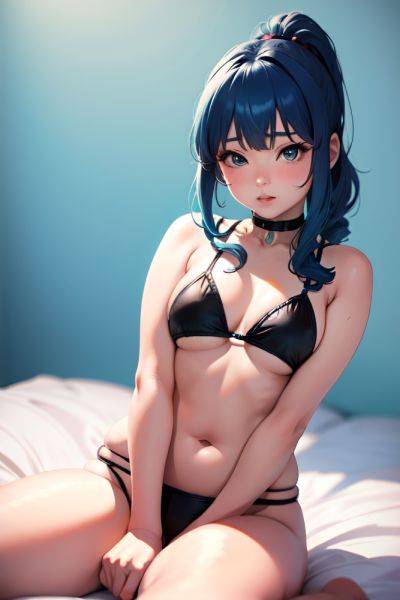 Anime Chubby Small Tits 70s Age Pouting Lips Face Blue Hair Ponytail Hair Style Light Skin Warm Anime Party Front View Straddling Goth 3684137477869421874 - AI Hentai - aihentai.co on pornintellect.com