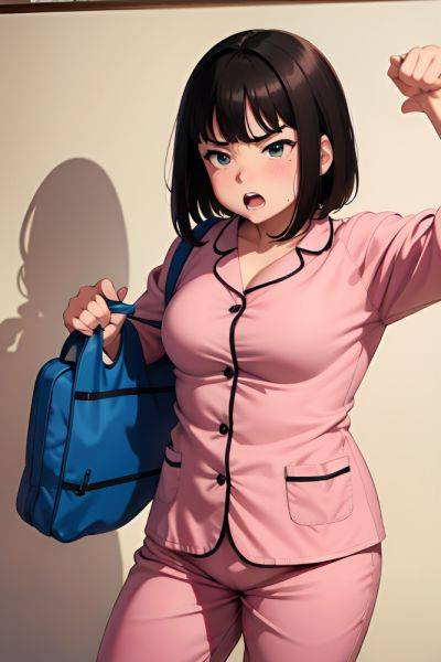 Anime Chubby Small Tits 60s Age Angry Face Brunette Bangs Hair Style Light Skin Comic Snow Side View On Back Pajamas 3684384866832873450 - AI Hentai - aihentai.co on pornintellect.com