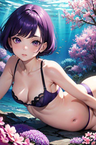 Anime Pregnant Small Tits 40s Age Pouting Lips Face Purple Hair Bobcut Hair Style Light Skin Comic Underwater Front View Straddling Lingerie 3684423523826915965 - AI Hentai - aihentai.co on pornintellect.com