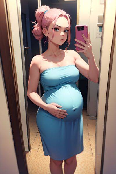 Anime Pregnant Small Tits 30s Age Serious Face Pink Hair Slicked Hair Style Light Skin Mirror Selfie Train Front View On Back Nude 3684539487945360392 - AI Hentai - aihentai.co on pornintellect.com