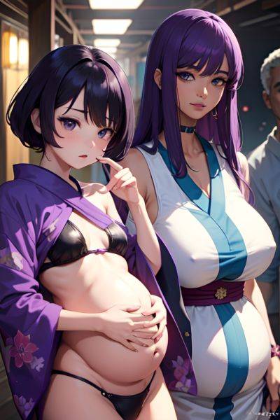 Anime Pregnant Small Tits 70s Age Seductive Face Purple Hair Bangs Hair Style Dark Skin Cyberpunk Cave Close Up View Plank Kimono 3684813937437205856 - AI Hentai - aihentai.co on pornintellect.com