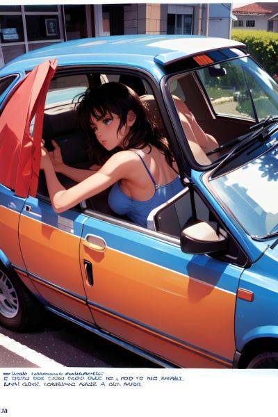Anime Skinny Small Tits 80s Age Serious Face Brunette Messy Hair Style Dark Skin Comic Car Back View Sleeping Schoolgirl 3685188886907404962 - AI Hentai - aihentai.co on pornintellect.com